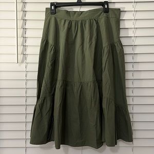 Green Midi Skirt